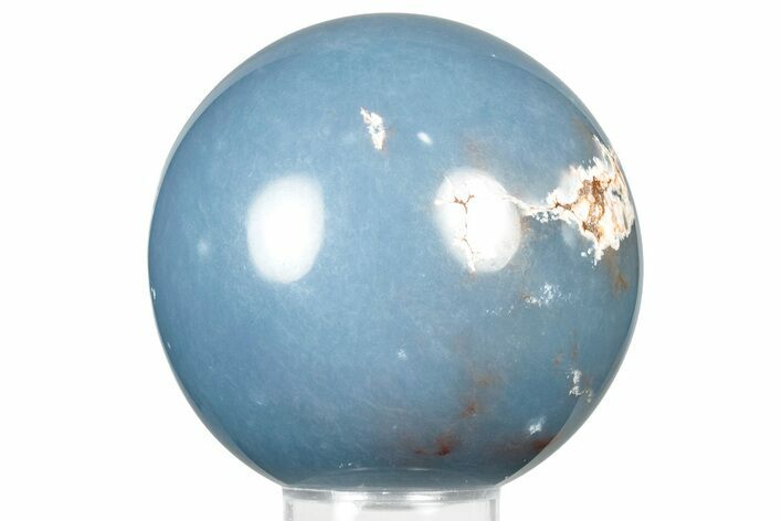 Polished Angelite (Blue Anhydrite) Sphere - India #359834